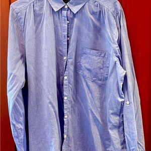 Ann Taylor Women’s Blue Button-Down Shirt
